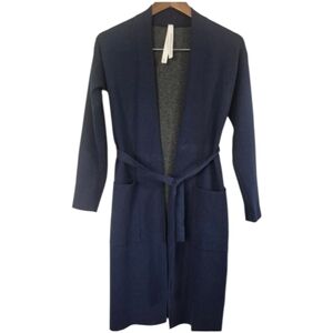 Babaton Aritzia Ty Navy Cardigan Mid Length Self Tie XXS